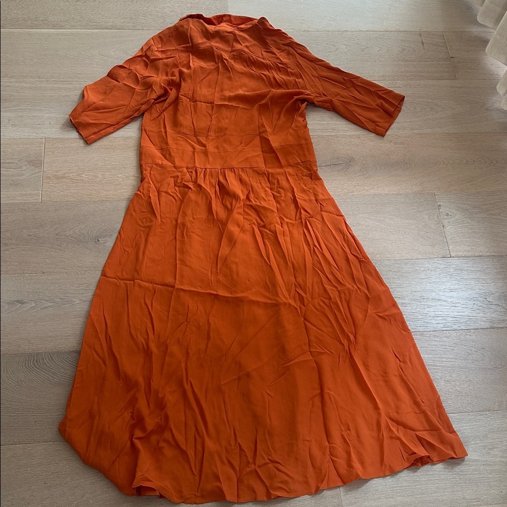 Weekend Max Mara Orange Midi Dress - Picture 6 of 6